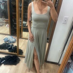 American Eagle Outfitters Light Green High Low Dress